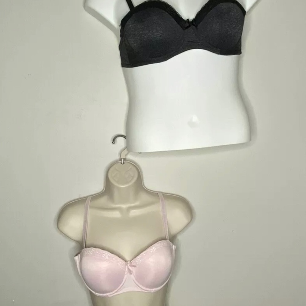 4/$35 Carisma 2 Bras 36 C Lacey Pad underwire.